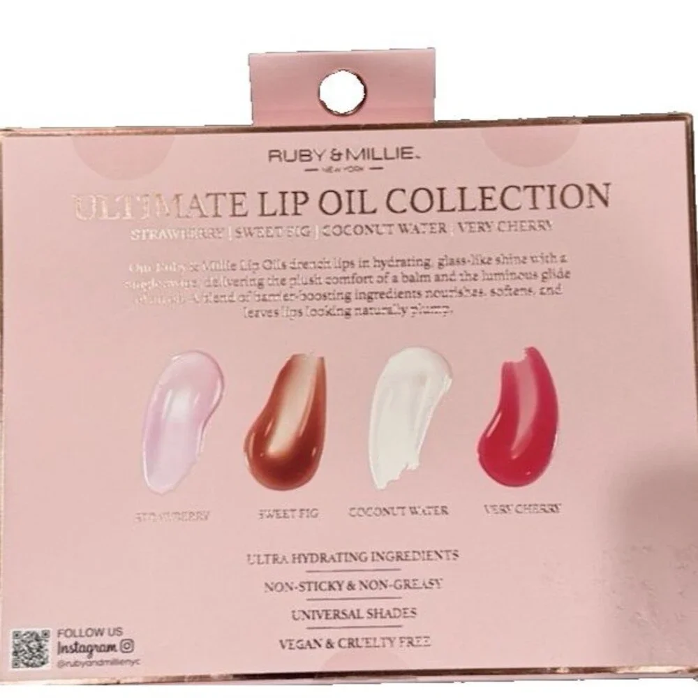 Ruby & Millie Ultimate Lip Oil Collection 4 Pc Set